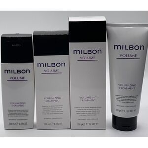 Milbon Volume Volumizing Shampoo and Treatment Set for Fine Flat Hair 2pc